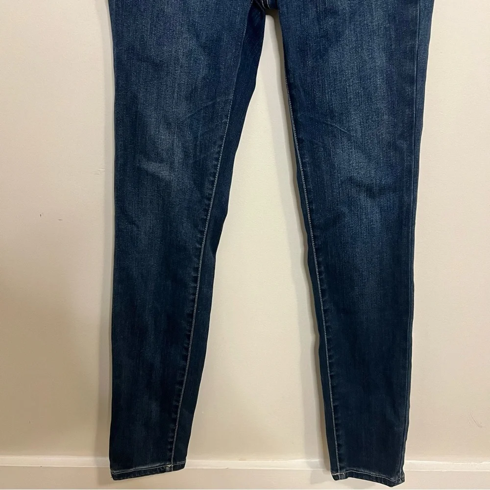Pilcro and the Letterpress Deep Blue Denim Skinny Jeans Anthropologie Classic